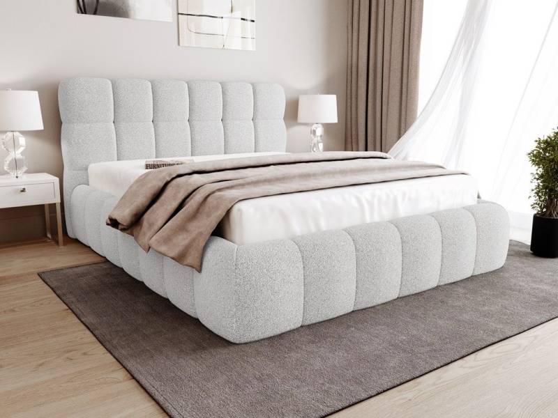 Beautysofa Polsterbett CLEO mit Bettkasten und Rahmen, mit oder ohne Matratze von Beautysofa