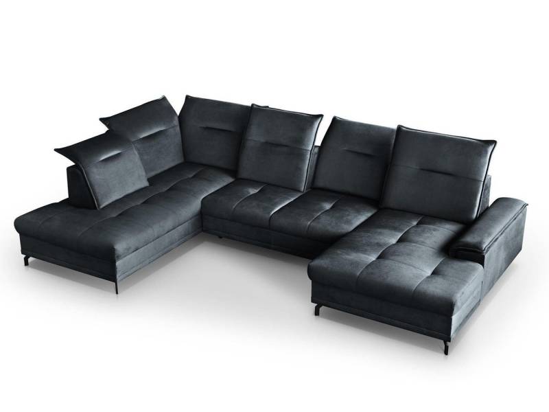 Beautysofa Polsterecke Bruno U, U-Form Polsterecke XXL, Sitztiefenverstellung, verstellbaren Kopfstützen Beautysofa Polsterecke Bruno U, U-Form Polsterecke XXL, Sitztiefenverstellung, verstellbaren Kopfstützen von Beautysofa