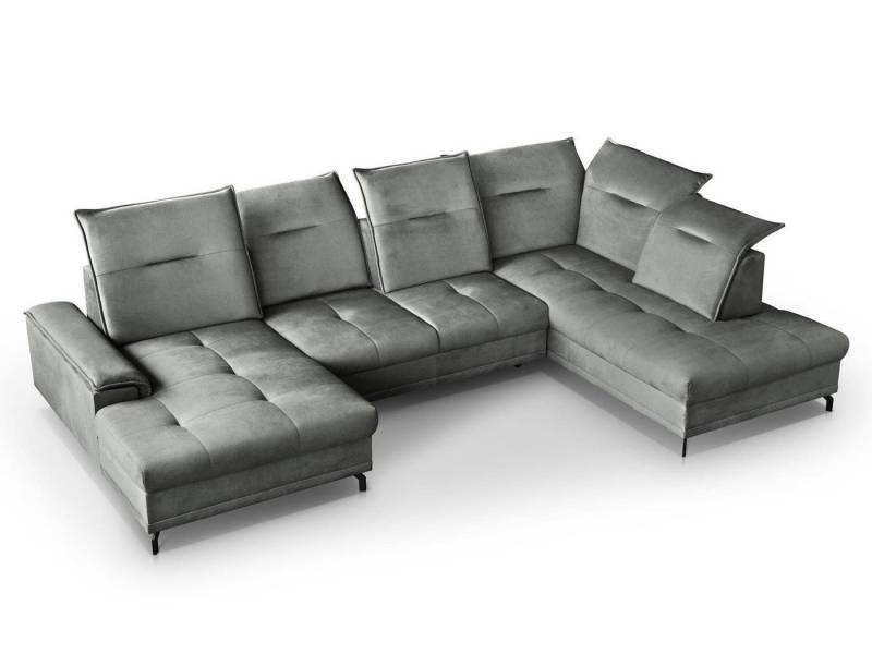 Beautysofa Polsterecke Bruno U, U-Form Polsterecke XXL, Sitztiefenverstellung, verstellbaren Kopfstützen Beautysofa Polsterecke Bruno U, U-Form Polsterecke XXL, Sitztiefenverstellung, verstellbaren Kopfstützen von Beautysofa