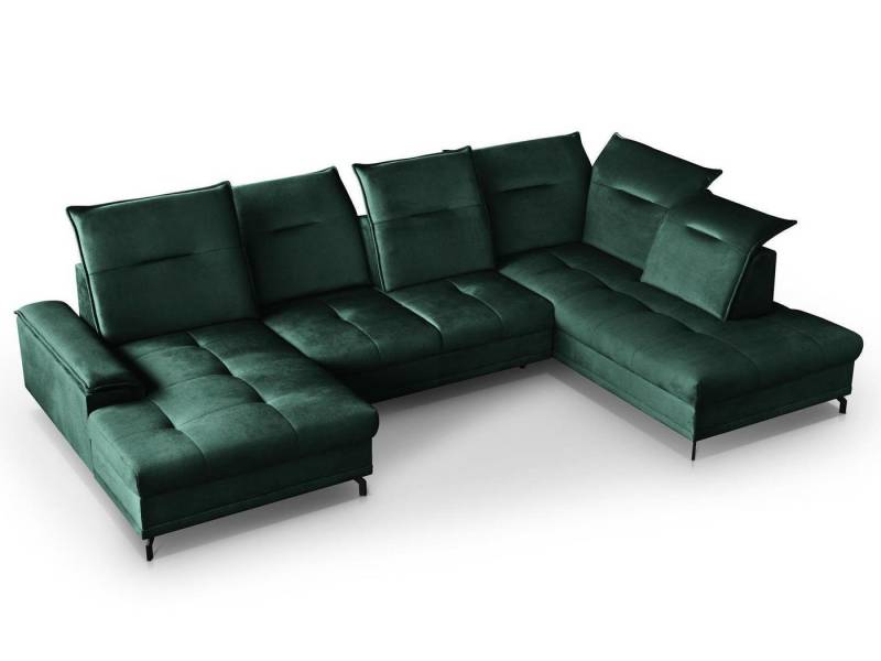 Beautysofa Polsterecke Bruno U, U-Form Polsterecke XXL, Sitztiefenverstellung, verstellbaren Kopfstützen Beautysofa Polsterecke Bruno U, U-Form Polsterecke XXL, Sitztiefenverstellung, verstellbaren Kopfstützen von Beautysofa