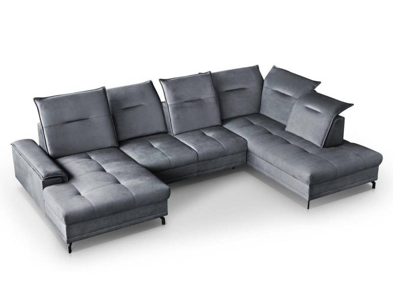 Beautysofa Polsterecke Bruno U, U-Form Polsterecke XXL, Sitztiefenverstellung, verstellbaren Kopfstützen Beautysofa Polsterecke Bruno U, U-Form Polsterecke XXL, Sitztiefenverstellung, verstellbaren Kopfstützen von Beautysofa