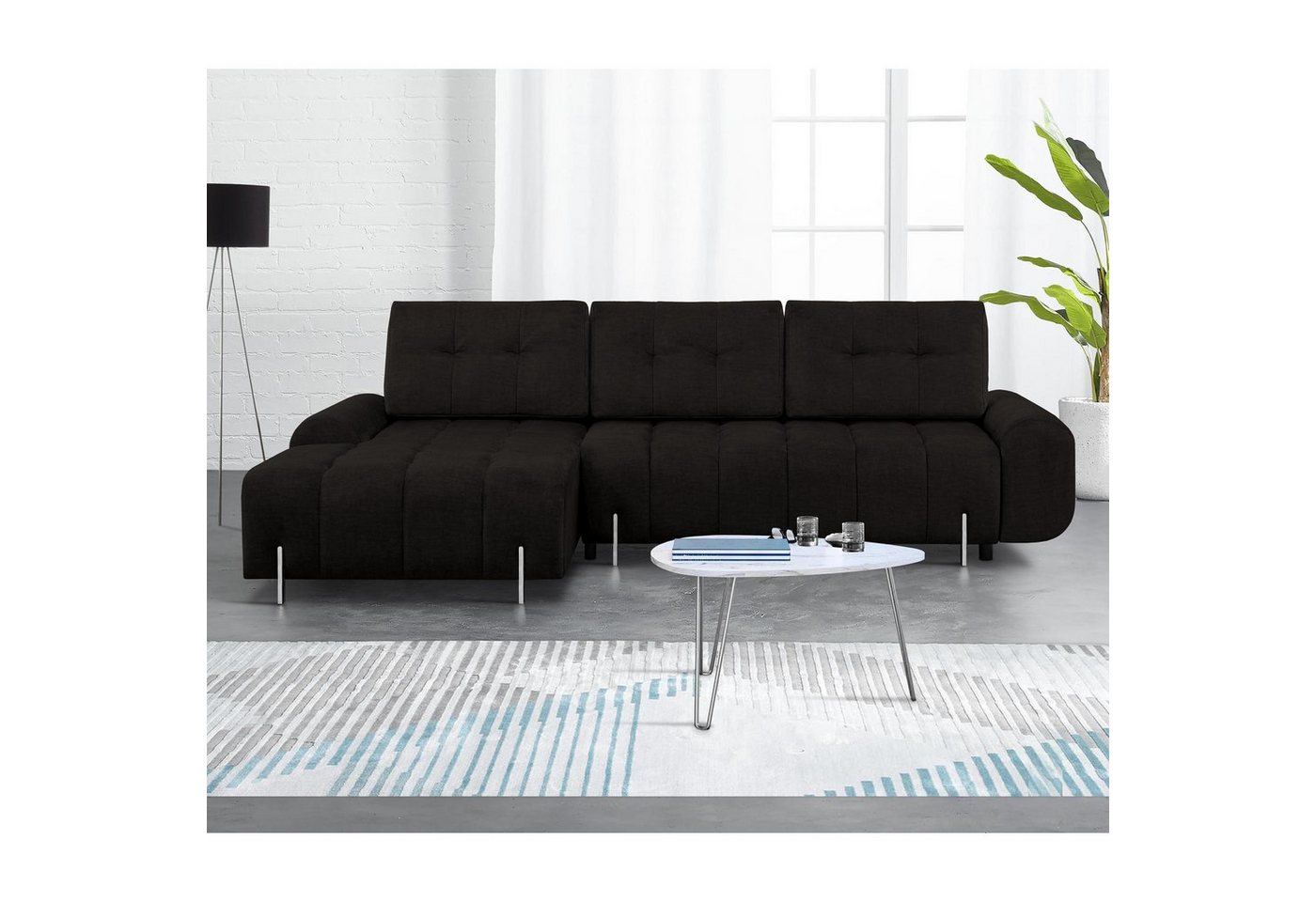 Beautysofa Polsterecke Carry, links oder rechts, L-From Ecksofa, Couch mit Bettkasten + Schlaffunktion, für Wohnzimmer von Beautysofa