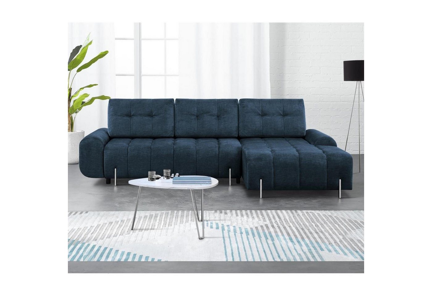 Beautysofa Polsterecke Carry, links oder rechts, L-From Ecksofa, Couch mit Bettkasten + Schlaffunktion, für Wohnzimmer von Beautysofa