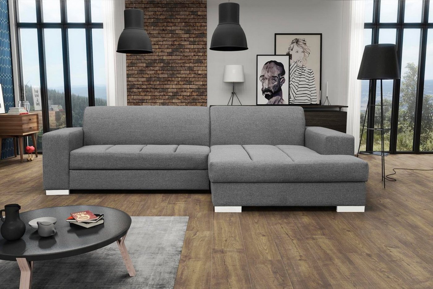 Beautysofa Polsterecke MISTER, Eckschlafsofa links oder rechts, inklusive Relaxfunktion und Bettkasten, klassische Ecke für Wohnzimmer, im modernes Stil von Beautysofa