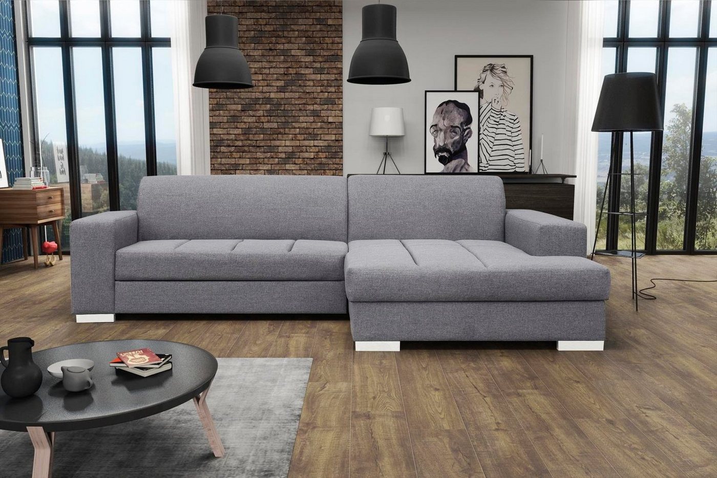 Beautysofa Polsterecke MISTER, Eckschlafsofa links oder rechts, inklusive Relaxfunktion und Bettkasten, klassische Ecke für Wohnzimmer, im modernes Stil von Beautysofa