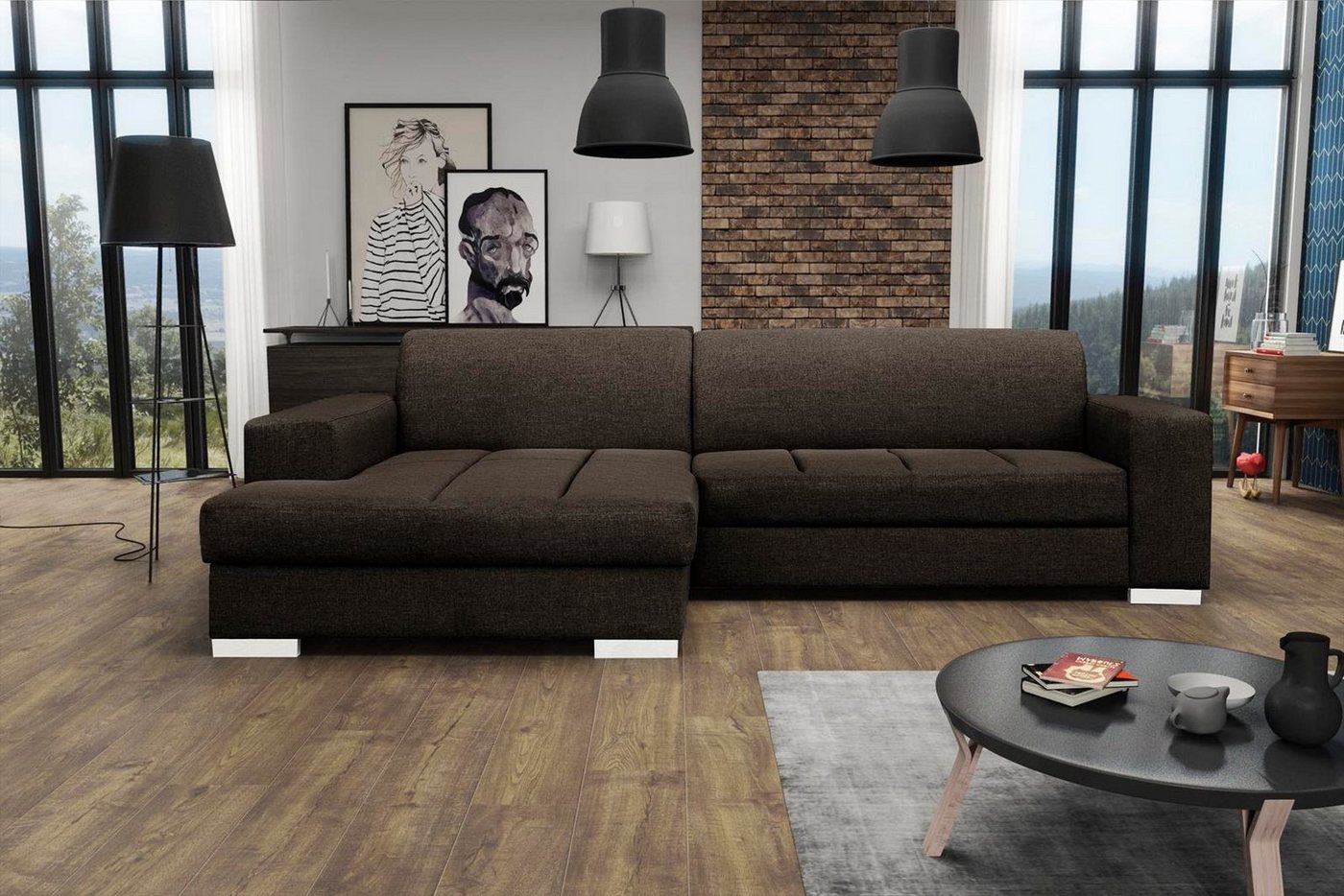 Beautysofa Polsterecke MISTER, Eckschlafsofa links oder rechts, inklusive Relaxfunktion und Bettkasten, klassische Ecke für Wohnzimmer, im modernes Stil von Beautysofa