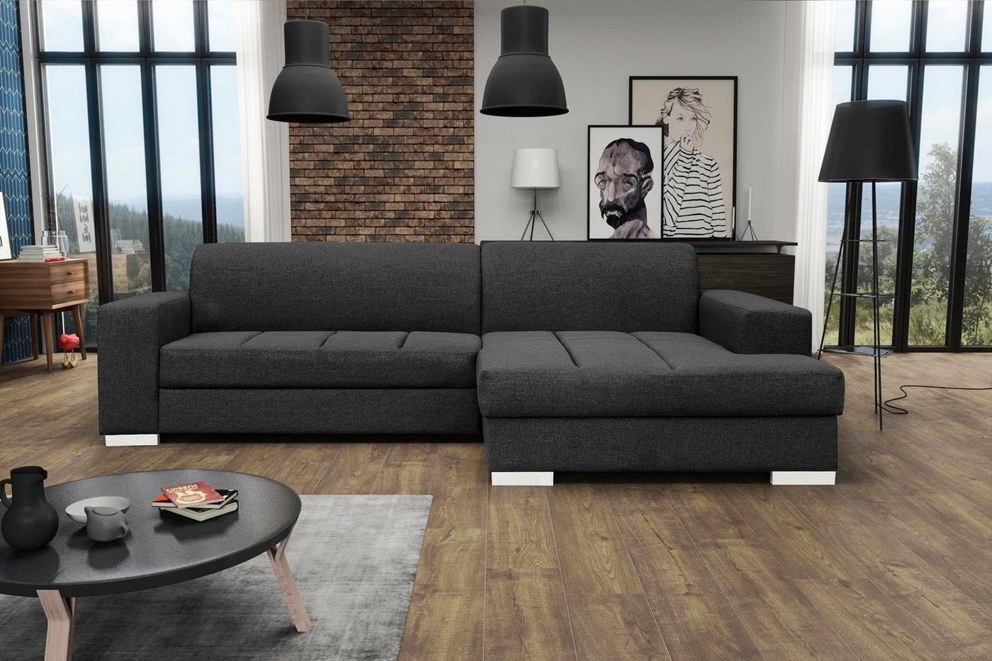 Beautysofa Polsterecke MISTER, Eckschlafsofa links oder rechts, inklusive Relaxfunktion und Bettkasten, klassische Ecke für Wohnzimmer, im modernes Stil von Beautysofa