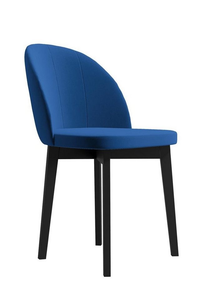 Beautysofa Polsterstuhl Luxor (Holzbeine in Weiß, Schwarz oder Buche,gepolsterte Sitz), Esszimmer Holzstuhl im modernes Design von Beautysofa