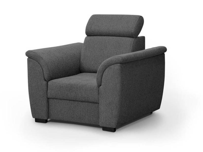 Beautysofa Relaxsessel Madera (modern Lounge Polstersessel mit Wellenfedern), stilvoll Sessel mit verstellbare Kopfstütze von Beautysofa