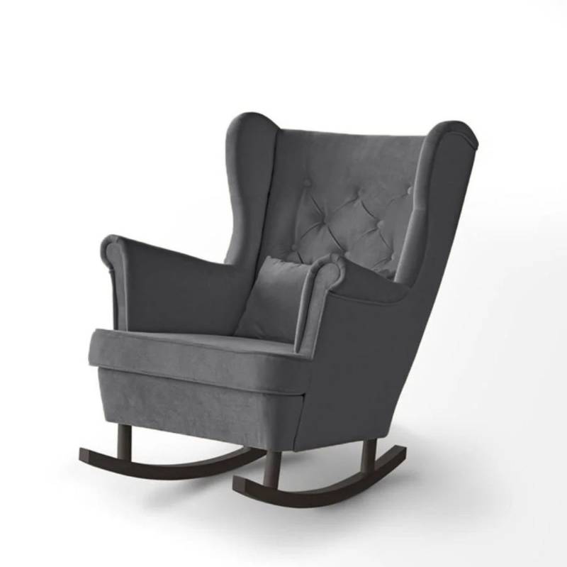 Beautysofa Schaukelsessel Fabio, mit Einbringung in die Wohnung (Holzbeine in Weiß, Buche oder Wenge Farbe) von Beautysofa