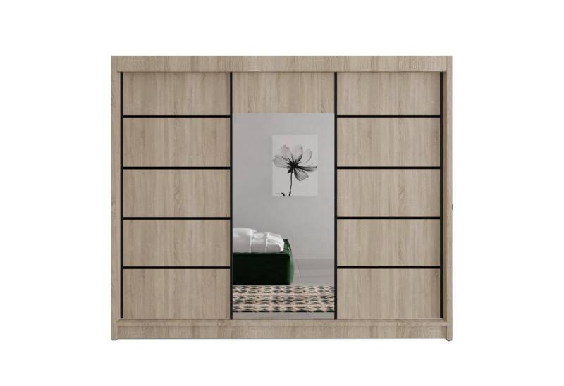 Beautysofa Schiebetürenschrank MONIQE mit Spiegel, Breite: 200 cm von Beautysofa
