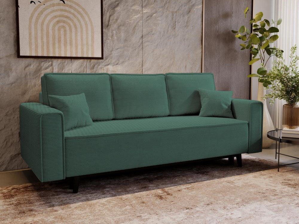 Beautysofa Schlafsofa Monte, stilvoll Polstersofa, mit Relaxfunktion, Cord-Bezug, Bettkasten, 225x95 cm von Beautysofa