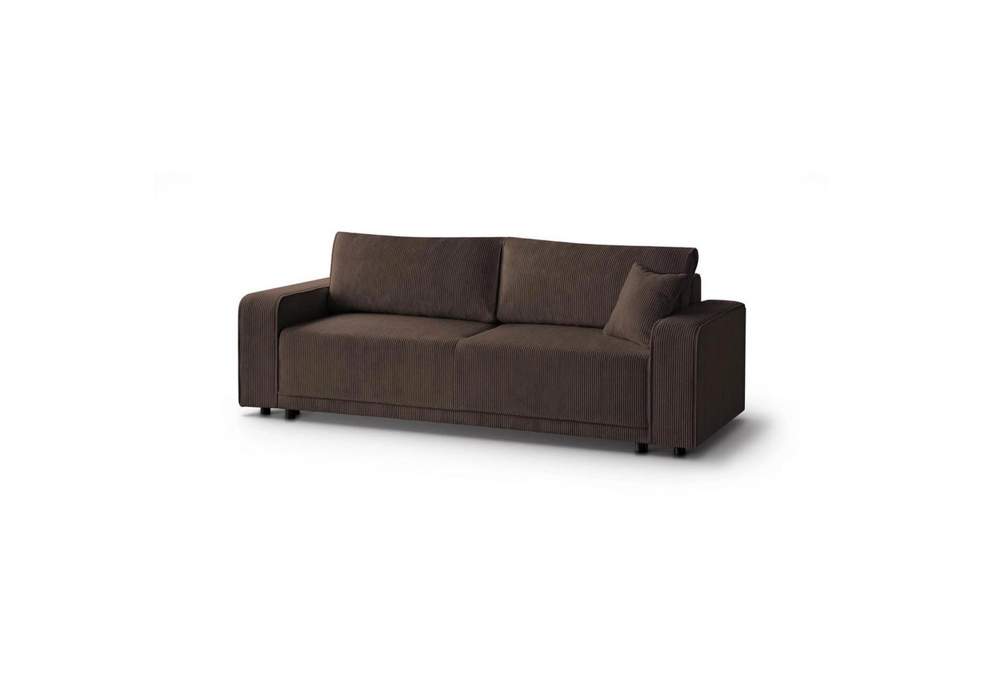 Beautysofa Schlafsofa PRIMO, modernes Design Sofa, Wellenfedern, Schlaffunktion, Bettkasten, breite Armlehnen von Beautysofa