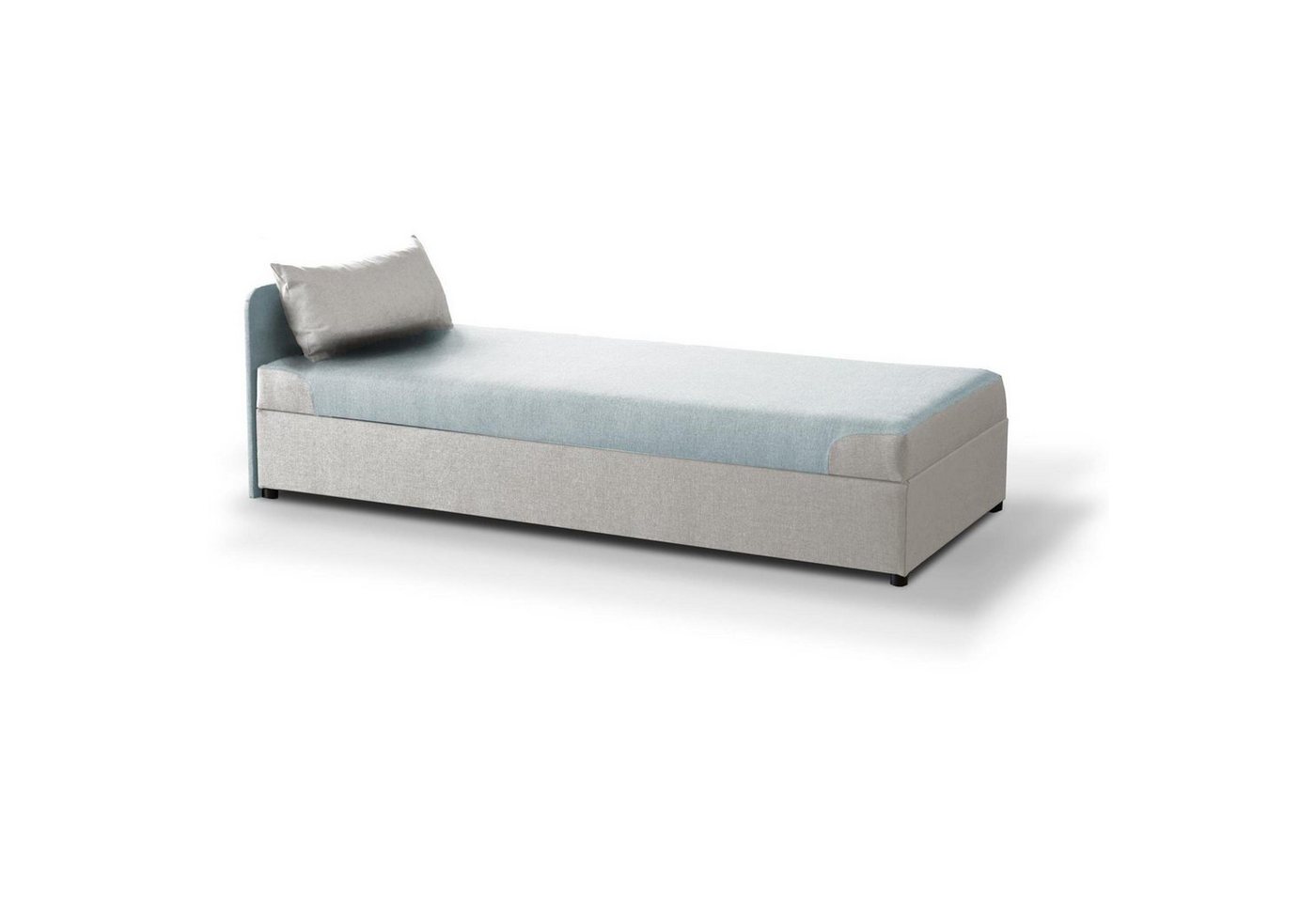 Beautysofa Schlafsofa Roland, 90 x 200 cm Einzelsofa, Strukturgewebe-Bezug Sofa, mit Relaxfunktion, mit Bettkasten, im modernes Stil von Beautysofa