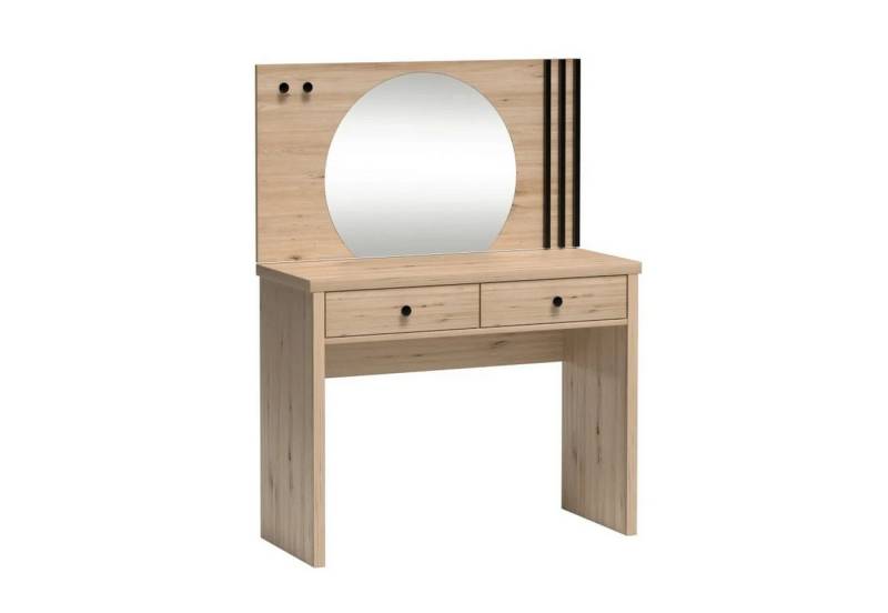 Beautysofa Schminktisch CAYA C-18 mit Schubladen & Metallfüßen, Frisiertisch mit großer Ablagefläche, optional mit Spiegel von Beautysofa