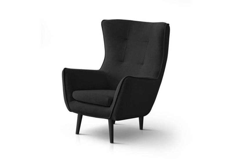 Beautysofa Sessel Moderner, stilvoller, sehr bequemer Hochstuhl Louis (B:82/H:107/T:93cm) von Beautysofa