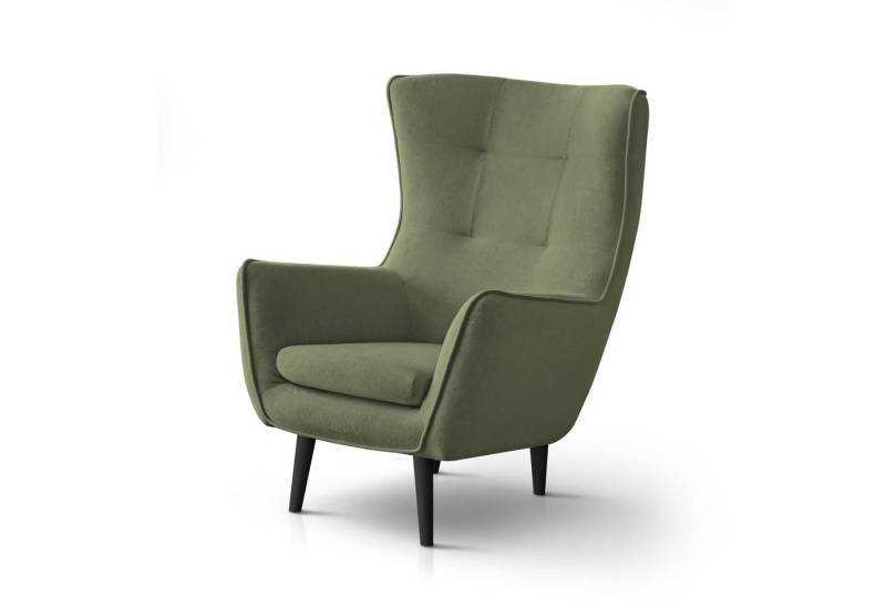 Beautysofa Sessel Moderner, stilvoller, sehr bequemer Hochstuhl Louis (B:82/H:107/T:93cm) von Beautysofa