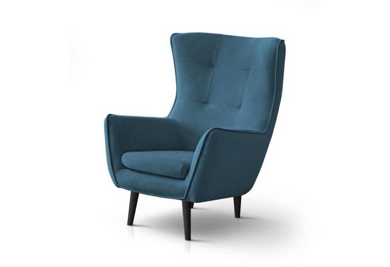 Beautysofa Sessel Moderner, stilvoller, sehr bequemer Hochstuhl Louis (B:82/H:107/T:93cm) von Beautysofa