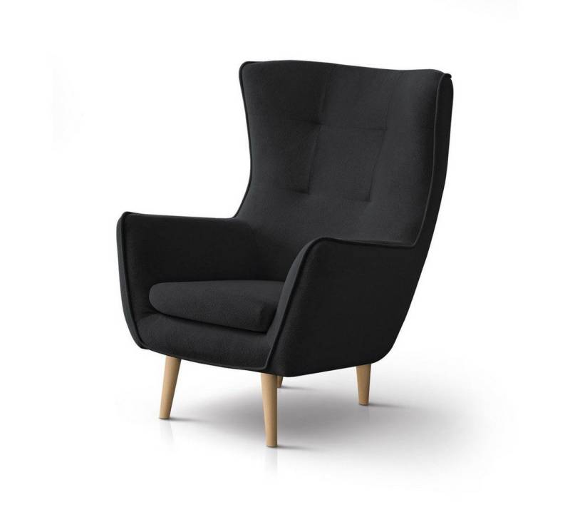 Beautysofa Sessel Moderner, stilvoller, sehr bequemer Hochstuhl Louis (B:82/H:107/T:93cm) von Beautysofa