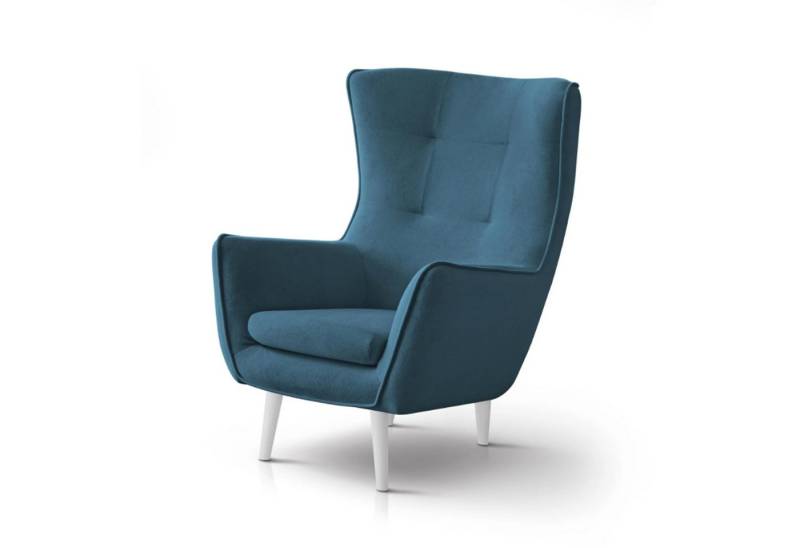 Beautysofa Sessel Moderner, stilvoller, sehr bequemer Hochstuhl Louis (B:82/H:107/T:93cm) von Beautysofa