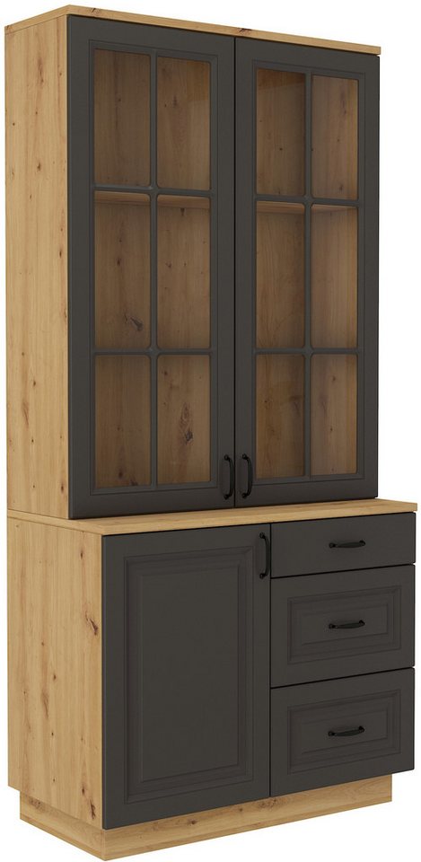 Beautysofa Sideboard FLAWIA, Kommode+Vitryne, Breite: 100cm oder 150cm, Front: Weiß oder Graphit Beautysofa Sideboard FLAWIA, Kommode+Vitryne, Breite: 100cm oder 150cm, Front: Weiß oder Graphit von Beautysofa