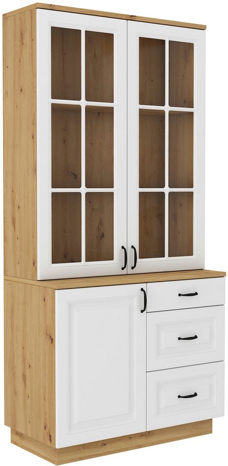 Beautysofa Sideboard FLAWIA, Kommode+Vitryne, Breite: 100cm oder 150cm, Front: Weiß oder Graphit Beautysofa Sideboard FLAWIA, Kommode+Vitryne, Breite: 100cm oder 150cm, Front: Weiß oder Graphit von Beautysofa