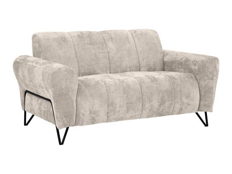 Beautysofa Sofa mit Metallbeine in schwarzer VOLARE, 2-Sitzer, viele Farbvarianten, ohne Schlaffunktion von Beautysofa