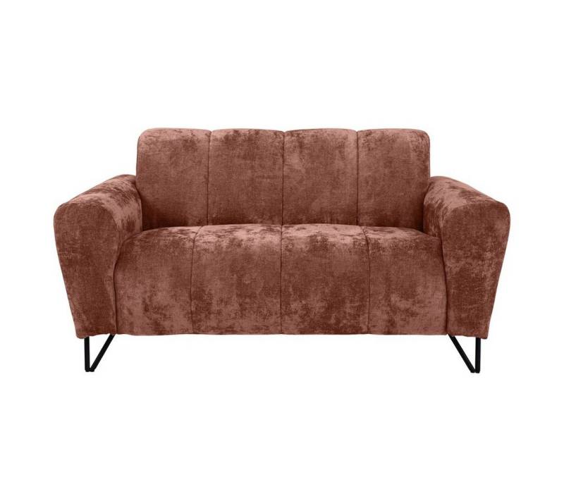 Beautysofa Sofa mit Metallbeine in schwarzer VOLARE, 2-Sitzer, viele Farbvarianten, ohne Schlaffunktion von Beautysofa