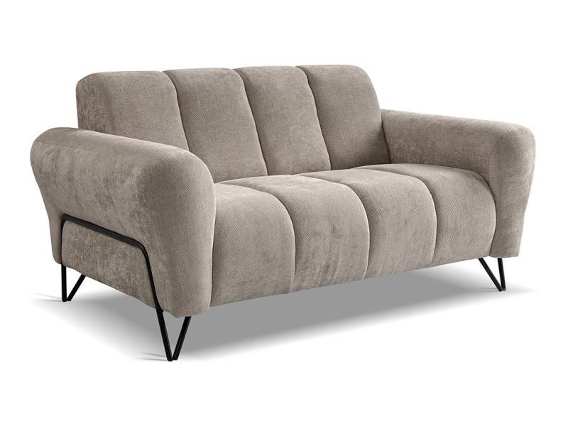 Beautysofa Sofa mit Metallbeine in schwarzer VOLARE, 2-Sitzer, viele Farbvarianten, ohne Schlaffunktion Beautysofa Sofa mit Metallbeine in schwarzer VOLARE, 2-Sitzer, viele Farbvarianten, ohne Schlaffunktion von Beautysofa