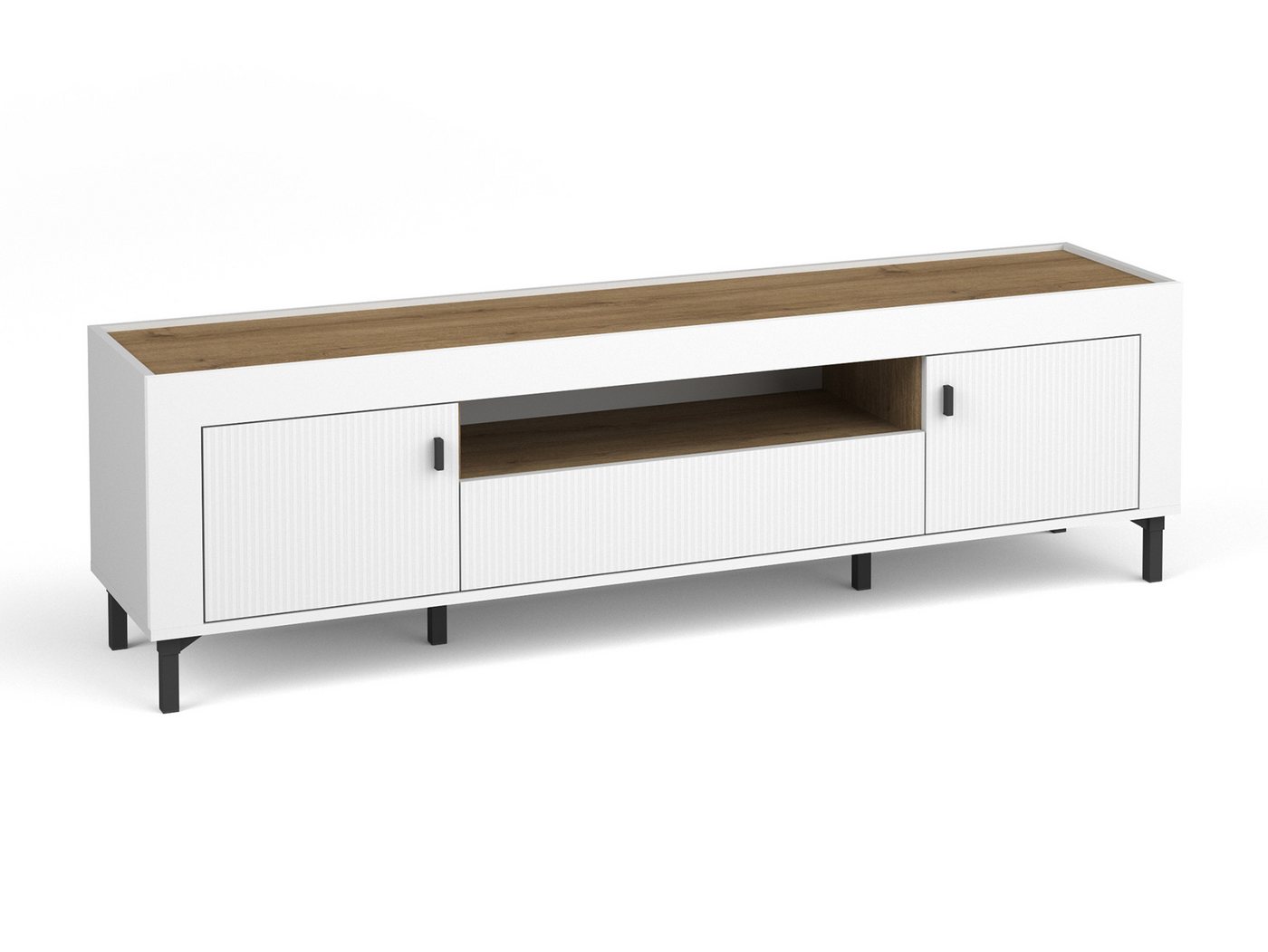 Beautysofa TV-Schrank MONTA mit 2 Türen und 1 Schublade (Modernes Design, funktional und elegant) von Beautysofa