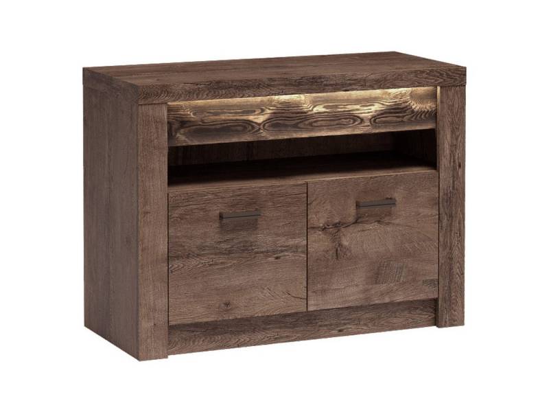 Beautysofa TV-Schrank POLIS I-10 mit LED Beleuchtung 1 Tür und 1 offenes Fach, Metallgriffe Beautysofa TV-Schrank POLIS I-10 mit LED Beleuchtung 1 Tür und 1 offenes Fach, Metallgriffe von Beautysofa