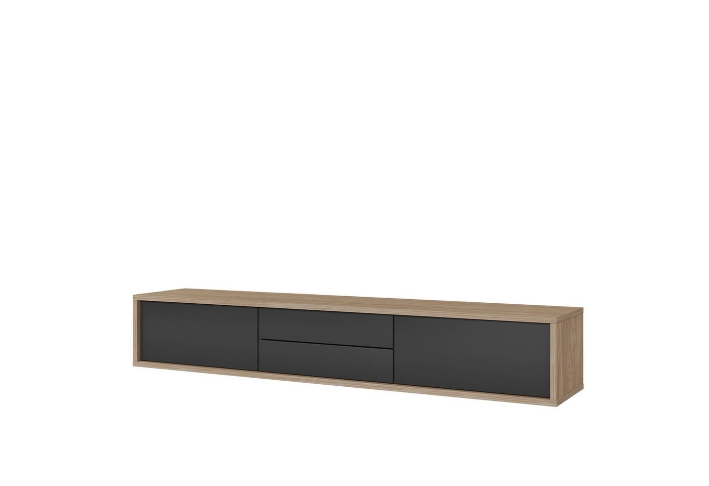 Beautysofa TV-Schrank mit zwei Schubladen FRIDA 180 cm (solide Verarbeitung) mit zwei Türen, hängend von Beautysofa