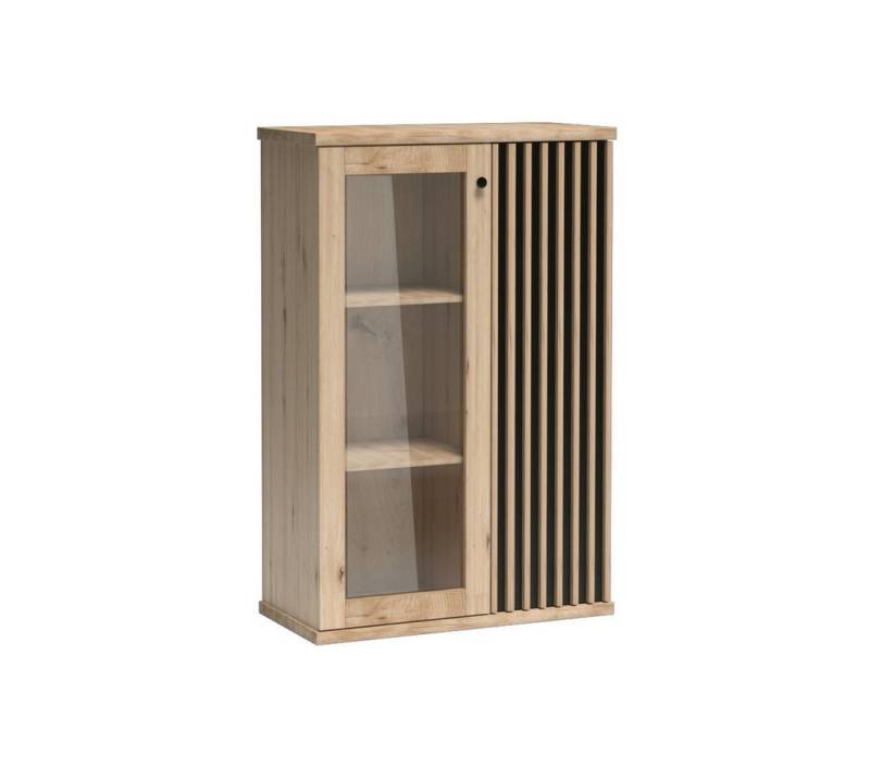 Beautysofa Vitrine CAYA C-3, 2-türig mit einer Glasfront & Soft-Close mit oder ohne Metallbeine und LED-Beleuchtung erhältlich von Beautysofa