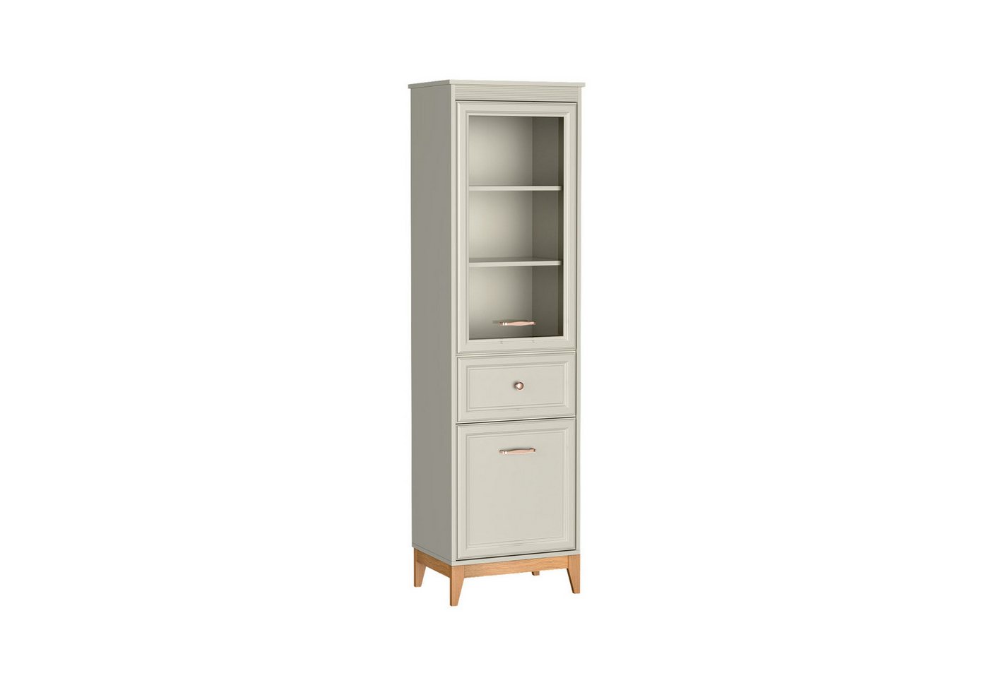 Beautysofa Vitrine CHARLOTT W-6 mit Glasfront hoch mit einer Schublade Beautysofa Vitrine CHARLOTT W-6 mit Glasfront hoch mit einer Schublade von Beautysofa