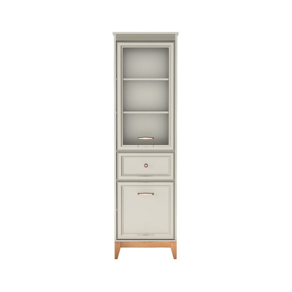 Beautysofa Vitrine CHARLOTT W-6 mit Glasfront hoch mit einer Schublade Beautysofa Vitrine CHARLOTT W-6 mit Glasfront hoch mit einer Schublade von Beautysofa