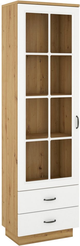 Beautysofa Vitrine FLAWIA mit Schubladen oder Einlegeböden, Frontfarbe: Weiß oder Graphit Beautysofa Vitrine FLAWIA mit Schubladen oder Einlegeböden, Frontfarbe: Weiß oder Graphit von Beautysofa