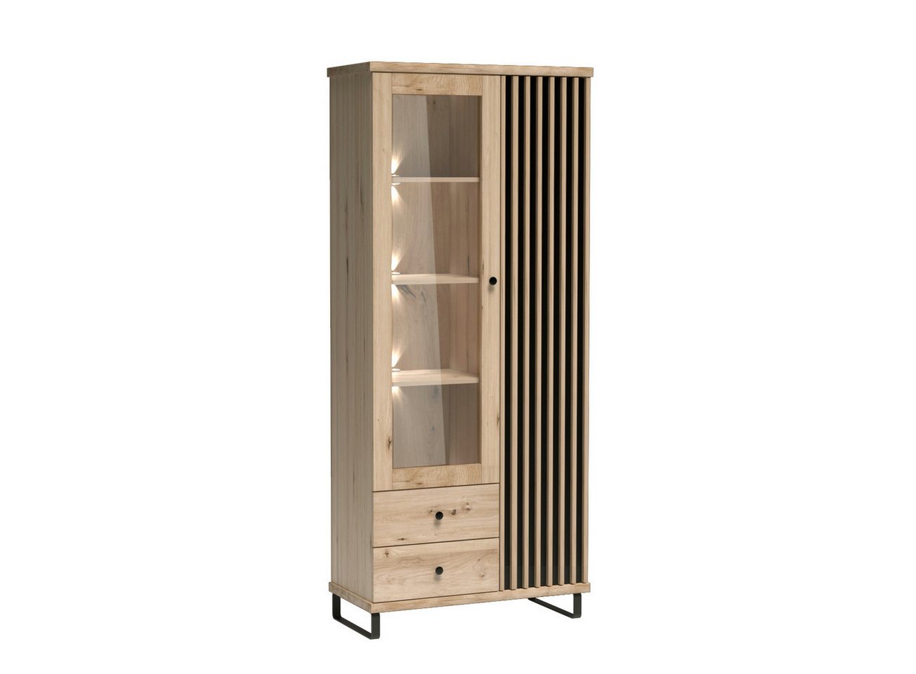 Beautysofa Vitrine Hohe CAYA C-2, mit Silent-Close-Funktion und Glasfront erhältlich mit oder ohne Metallbeine und 3-Punkt-LED-Beleuchtung Beautysofa Vitrine Hohe CAYA C-2, mit Silent-Close-Funktion und Glasfront erhältlich mit oder ohne Metallbeine und 3-Punkt-LED-Beleuchtung von Beautysofa