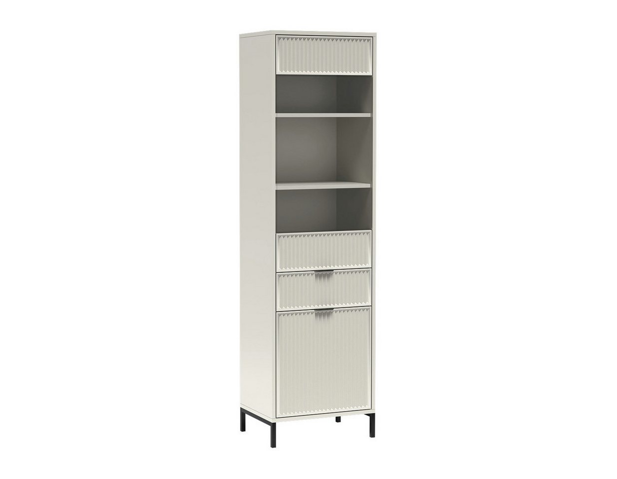 Beautysofa Vitrine LINNA LS‑5 – freistehende Vitrine mit Glastüren und einer Schublade 54 cm breit – in Indigo, Cashmere oder Green Stone Beautysofa Vitrine LINNA LS‑5 – freistehende Vitrine mit Glastüren und einer Schublade 54 cm breit – in Indigo, Cashmere oder Green Stone von Beautysofa