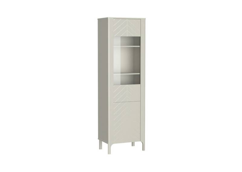 Beautysofa Vitrine LUME MM-4 mit 1 Glas-Tür - mit oder ohne LED Türanschlag wählbar, Push-to-Open und Soft-Close von Beautysofa
