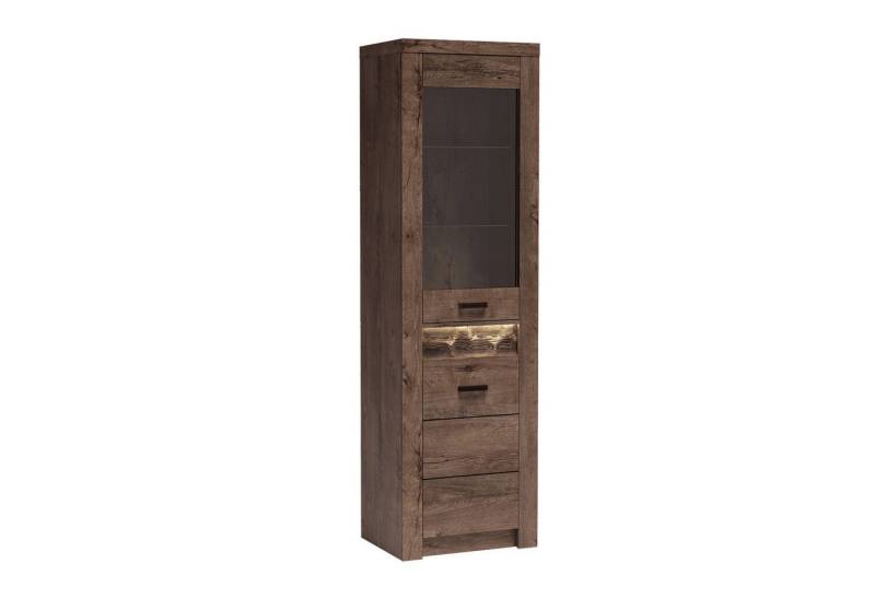 Beautysofa Vitrine POLIS I-4 Glasvitrine – LED wählbar, stilvoll & funktional von Beautysofa