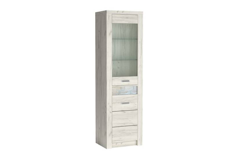 Beautysofa Vitrine POLIS I-4 Glasvitrine – LED wählbar, stilvoll & funktional von Beautysofa