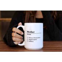 Personalisierte Name Definition 11 Unzen 15 Weiße Keramikbecher Geschenke Ideen Für Mama Papa Geburtstag Muttertagsbecher Vatertagsgeschenk von BeaverFunPartyDecor