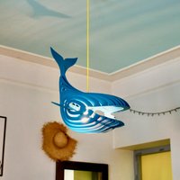 Wal - Deckenleuchter. Lackierte Hängeleuchte Aus Holz. Hängelampe Fisch. Beleuchtung Für Kinderzimmer. Kinderzimmer Nachtlicht von BeaversCarpentry