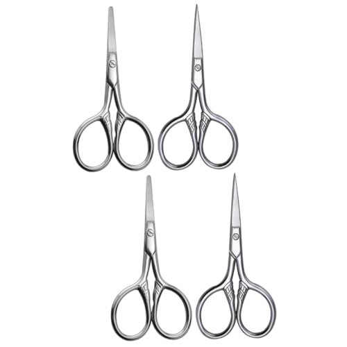 Beavorty 2 Sätze Augenbrauenschneider Aus Kleine Präzise Scheren Für Augenbrauenpflege Abgerundete Spitze Tragbares Design Sicher Und Einfach Zu Reinigen 2 Stücke * 2 von Beavorty