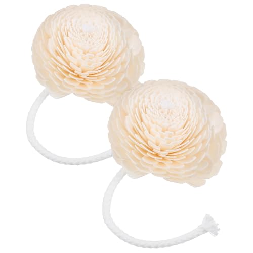 Beavorty 2 Stück Diffusor Blumen Natürliche Schilf Duft Diffusor Set Ätherisches Öl Aroma Diffusor Sticks mit Seil für Heimdekoration von Beavorty