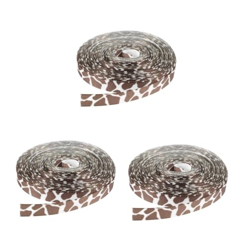 Beavorty 3 Stück Farmtier Giraffenmuster Ripsband Breit Polyesterband für Diy Basteln Schleifen Geschenkverpackung Partydeko mit Einzigartigem Bauernhof Beavorty 3 Stück Farmtier Giraffenmuster Ripsband Breit Polyesterband für Diy Basteln Schleifen Geschenkverpackung Partydeko mit Einzigartigem Bauernhof von Beavorty