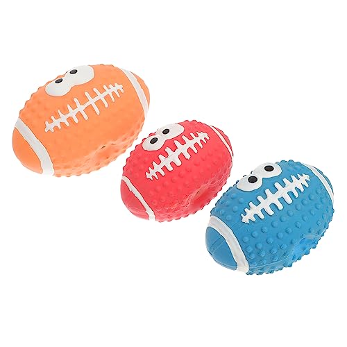 Beavorty 3stücke Quietschende Latex Hundespielzeuge Interaktive Rugby-bälle Für Hunde Langlebig Und Unterhaltsam Fördert Die Bindung Zu Ihrem Haustier Beavorty 3stücke Quietschende Latex Hundespielzeuge Interaktive Rugby-bälle Für Hunde Langlebig Und Unterhaltsam Fördert Die Bindung Zu Ihrem Haustier von Beavorty