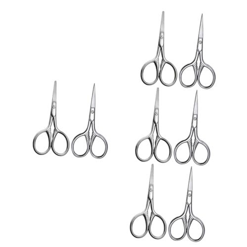 Beavorty 4 Sätze Augenbrauenschneider Für Präzises Trimmen Von Bart Und Augenbrauen Ergonomisches Design Spitz Und Rund Langlebig Und Leicht Zu Reinigen 2 Stücke * 4 von Beavorty