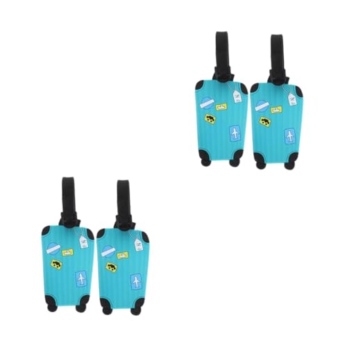 Beavorty 4 Stck PVC Soft Travel Luggage Tags Lake Baggage Suitcase Id Address Label Durable Silicone Lightweight For Flight Travel Beavorty 4 Stck PVC Soft Travel Luggage Tags Lake Baggage Suitcase Id Address Label Durable Silicone Lightweight For Flight Travel von Beavorty