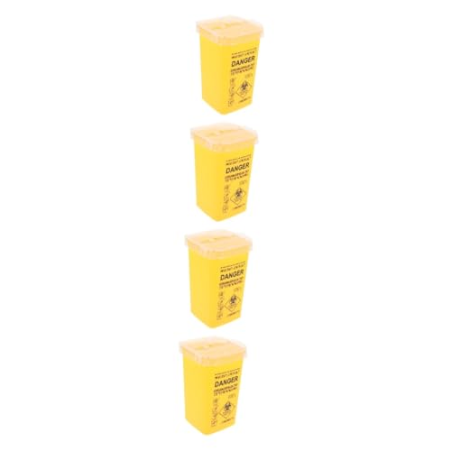 Beavorty 4 Stück Sharps Container Gallonen mit Deckel Großer Medizinischer Abfallbehälter aus Sicher und Zuverlässig Mehrfach Verwendbar für Verbände Zubehör Gelb für Zuhause Beavorty 4 Stück Sharps Container Gallonen mit Deckel Großer Medizinischer Abfallbehälter aus Sicher und Zuverlässig Mehrfach Verwendbar für Verbände Zubehör Gelb für Zuhause von Beavorty
